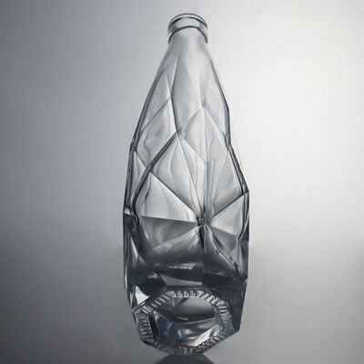 Botella de licor de vidrio con tapón de corcho elegante y duradera
