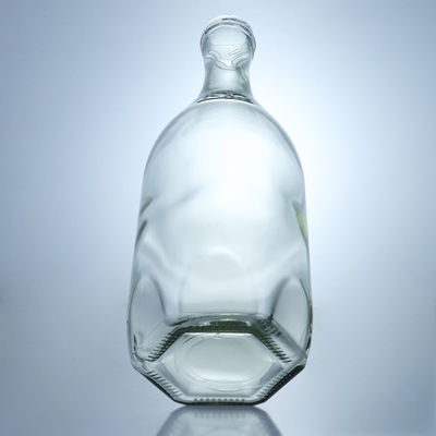 Brandy Whiskey Gin Rum Botella de vidrio con tapa de tornillo de cerradura de bebidas industriales tipo corcho