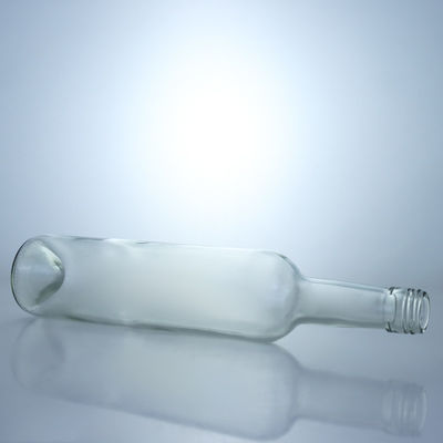 Botella de licor de vidrio de 500 ml para whisky, ginebra, ron, vodka, decal, superficie de manipulación y tapa de tornillo