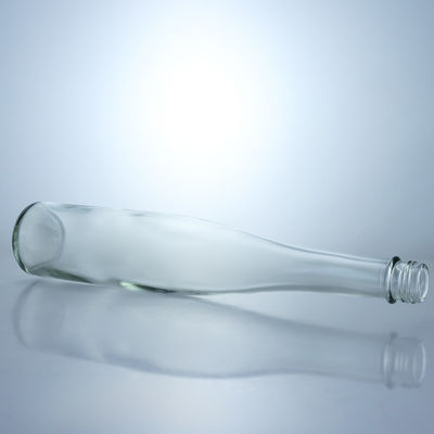 Contenedor de bebidas Botella de vidrio de sílex de alta y delgada con tapa de tornillo