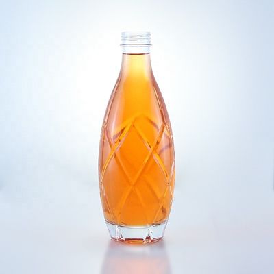 Botellas de agua de vidrio de licor transparentes personalizadas con tipo de sellado único