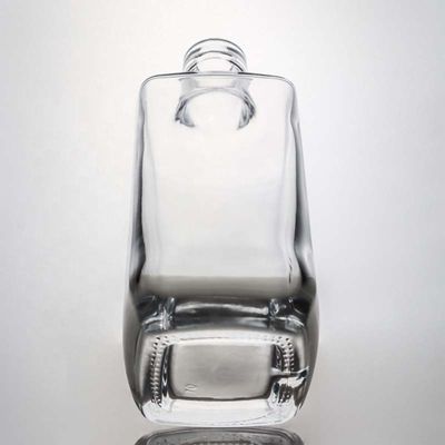 Collar de vidrio Gin Cuadrado Whiskey Rum Vino Vodka Botella 750 ml con corcho sintético