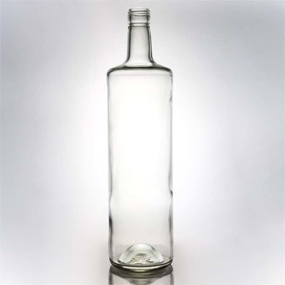 Botella de vidrio redonda clásica con logotipo personalizado y corcho