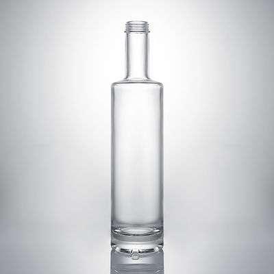 Botella de licor de vidrio para whisky, ginebra, ron, vodka, material industrial y base Vidrio