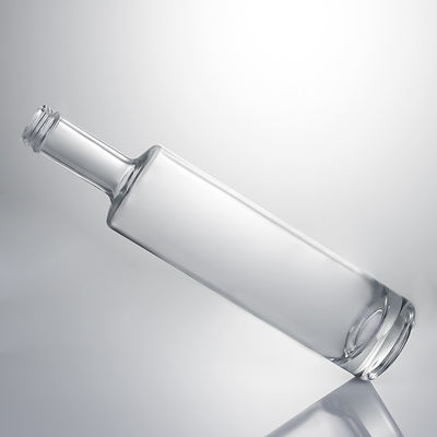 Botella de licor de vidrio para whisky, ginebra, ron, vodka, material industrial y base Vidrio