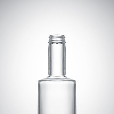 Botella de licor de vidrio para whisky, ginebra, ron, vodka, material industrial y base Vidrio