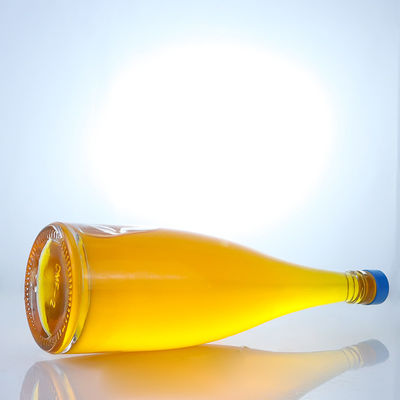 Logotipo personalizable Botella de vidrio con tapa de tornillo transparente para whisky vodka tequila gin ron