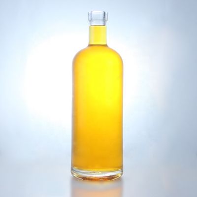Material de base de vidrio Tipo de tapa de tornillo de sellado Botella de alcohol para whisky Vodka Tequila Gin Rum
