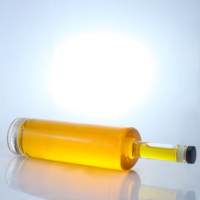 Botella de vidrio de 750 ml de grado alimenticio para ron vodka whisky tequila ginebra material de piedra súper