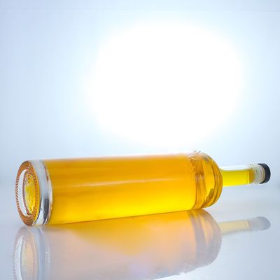 Botella de vidrio de 750 ml de grado alimenticio para ron vodka whisky tequila ginebra material de piedra súper