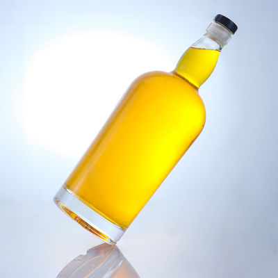 Liquor industrial botella de vidrio de piedra súper con corcho personalizar su bebida
