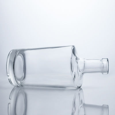 Botella de vidrio de 750 ml para licor y vino Con forma redonda Muestra de sellado de corcho proporcionada gratuitamente