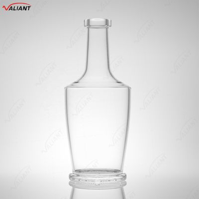 Whiskey Vodka Tequila Brandy Gin Rum Botella de vidrio con corcho 750 ml Forma a medida