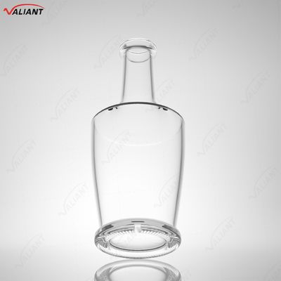 Whiskey Vodka Tequila Brandy Gin Rum Botella de vidrio con corcho 750 ml Forma a medida