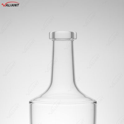 Whiskey Vodka Tequila Brandy Gin Rum Botella de vidrio con corcho 750 ml Forma a medida