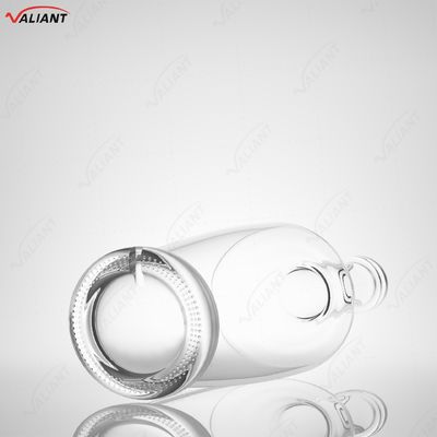Whiskey Vodka Tequila Brandy Gin Rum Botella de vidrio con corcho 750 ml Forma a medida