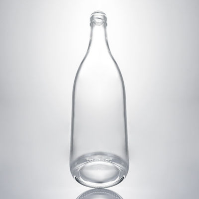 Botella de licor de vidrio con tapón de corcho Material del cuerpo Vidrio de forma redonda personalizada