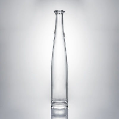 Botella de licor de vidrio con tapón de corcho Material del cuerpo Vidrio de forma redonda personalizada