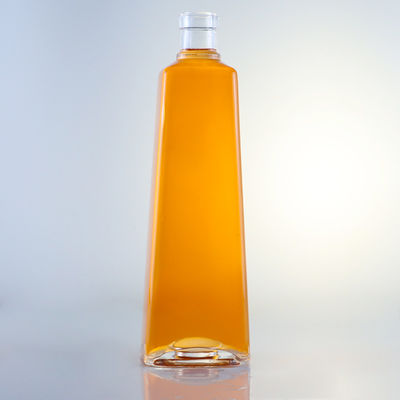 Rum Vodka Whisky Tequila Gin Botella de vidrio con tapa hecha de material de piedra súper