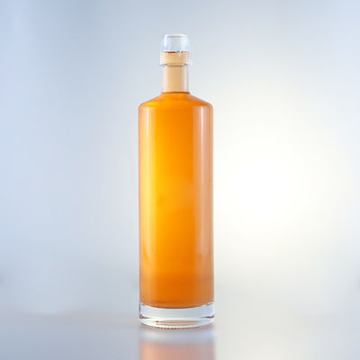 Super Flint Glass diseño personalizado ron vodka whisky tequila botella de ginebra con tapa