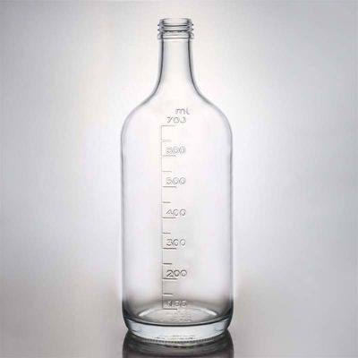 Rum Vodka Whisky Tequila Gin Botella de vidrio con tapa de corcho 500 ml de material de piedra súper