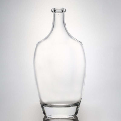 Material de vidrio capacidad y forma personalizables ron vodka whisky tequila botella de ginebra con tapa