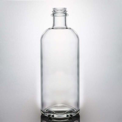 Material de vidrio capacidad y forma personalizables ron vodka whisky tequila botella de ginebra con tapa
