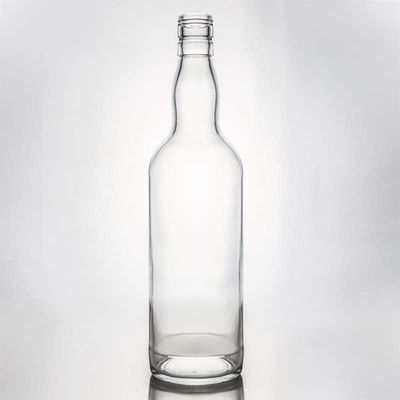 Capacidad y forma personalizables Botella de vidrio con tapa de tornillo para ron vodka whisky tequila gin
