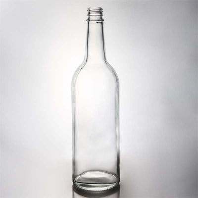 Capacidad y forma personalizables Botella de vidrio con tapa de tornillo para ron vodka whisky tequila gin