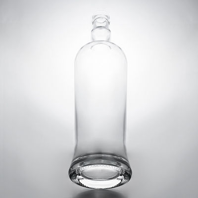 Tipo de sellado exclusivo Corcho 750 ml Botella de vidrio de sílex alto para Gin Rum Champagne Brandy Whisky
