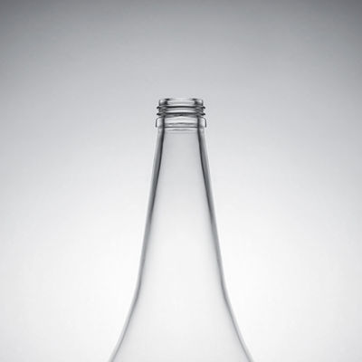 Botella de bebida de vidrio para champán, brandy y whisky de 750 ml de material súper sílex