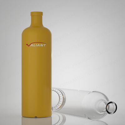 Material del cuerpo Vidrio 750 ml Super Flint Rum Vodka Whisky Tequila Botella de ginebra con corcho