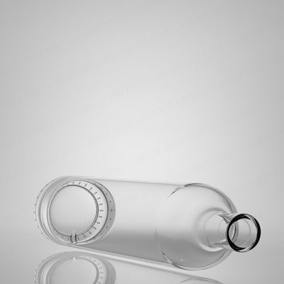 Material del cuerpo Vidrio 750 ml Super Flint Rum Vodka Whisky Tequila Botella de ginebra con corcho
