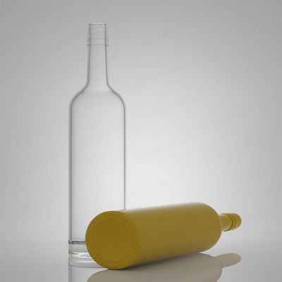 Super Flint Rum Vodka Whisky Tequila Gin Botella de vidrio con tapa de cuerda 750 ml 620 g Liquor industrial