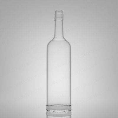 Super Flint Rum Vodka Whisky Tequila Gin Botella de vidrio con tapa de cuerda 750 ml 620 g Liquor industrial
