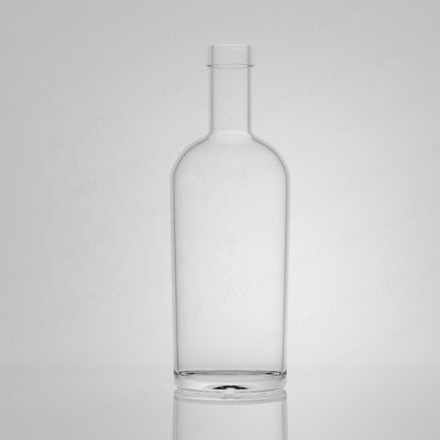 Botella de vidrio de calidad alimentaria para ron vodka whisky tequila gin 750 ml 720 g corcho incluido