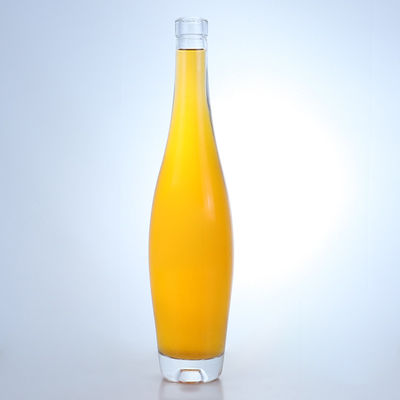 Botella redonda de licor de 500 ml/700 ml con tapa de corcho de color claro o personalizado