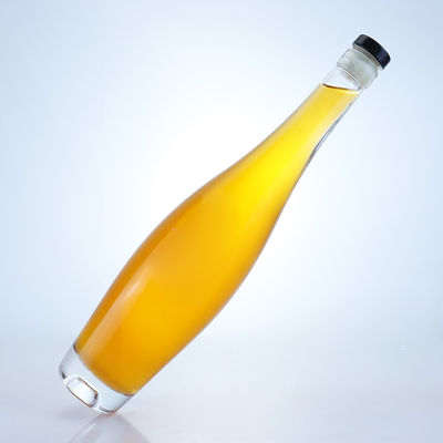Botella redonda de licor de 500 ml/700 ml con tapa de corcho de color claro o personalizado