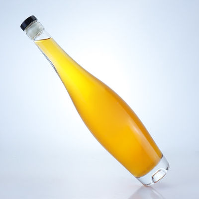 Botella redonda de licor de 500 ml/700 ml con tapa de corcho de color claro o personalizado
