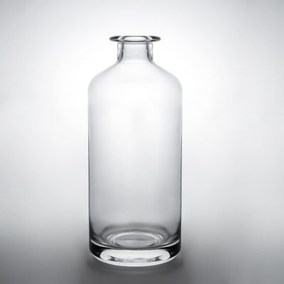 Materiales para el cuello de vidrio de forma personalizada Fabricación de botellas de licor con tapas personalizadas