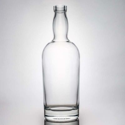 Super Flint Glass 700ml 750ml Ron Vodka Whisky Tequila Gin Botella de vidrio con tapa