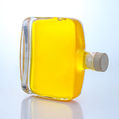 Liquor industrial 300 ml Botella de vidrio de Super Flint con forma redonda con corcho