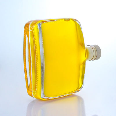 Liquor industrial 300 ml Botella de vidrio de Super Flint con forma redonda con corcho