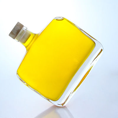 Liquor industrial 300 ml Botella de vidrio de Super Flint con forma redonda con corcho