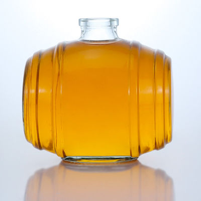 Decal Superficie de manejo de cristal de sílex clara Botella de vidrio para ginebra ron champán brandy whisky licor 750ml