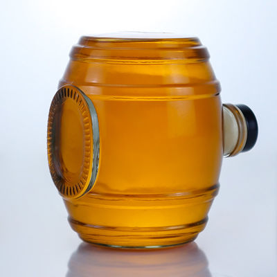 Decal Superficie de manejo de cristal de sílex clara Botella de vidrio para ginebra ron champán brandy whisky licor 750ml