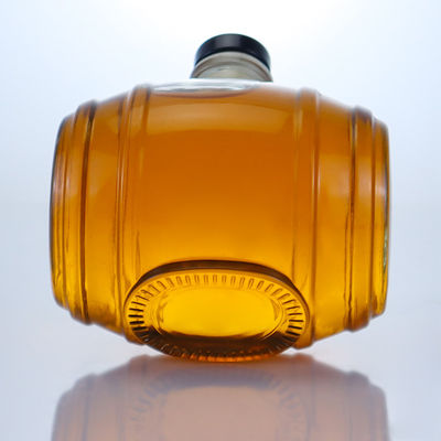 Decal Superficie de manejo de cristal de sílex clara Botella de vidrio para ginebra ron champán brandy whisky licor 750ml