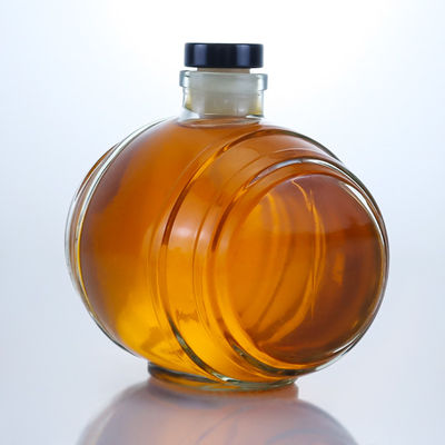 Decal Superficie de manejo de cristal de sílex clara Botella de vidrio para ginebra ron champán brandy whisky licor 750ml