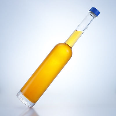 Collar de cristal de sílex transparente 500 ml Botella de cuello largo para Gin Rum Champagne Brandy Whisky
