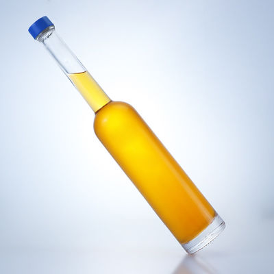 Collar de cristal de sílex transparente 500 ml Botella de cuello largo para Gin Rum Champagne Brandy Whisky